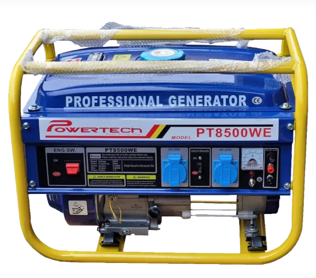 גנרטור בנזין חד פאזי Powertech PT8500WE 3000W